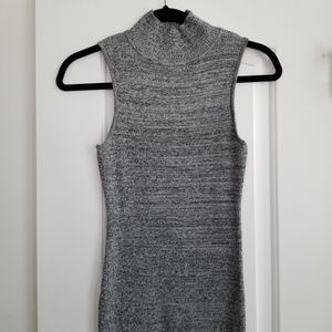 Gray knit dress